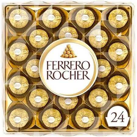 Ferrero Rocher Milk Chocolate Pralines Gift Box 24 Pieces