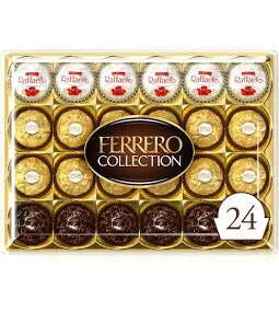 Ferrero Rocher Collection Chocolate Pralines Gift Box 24 Pieces