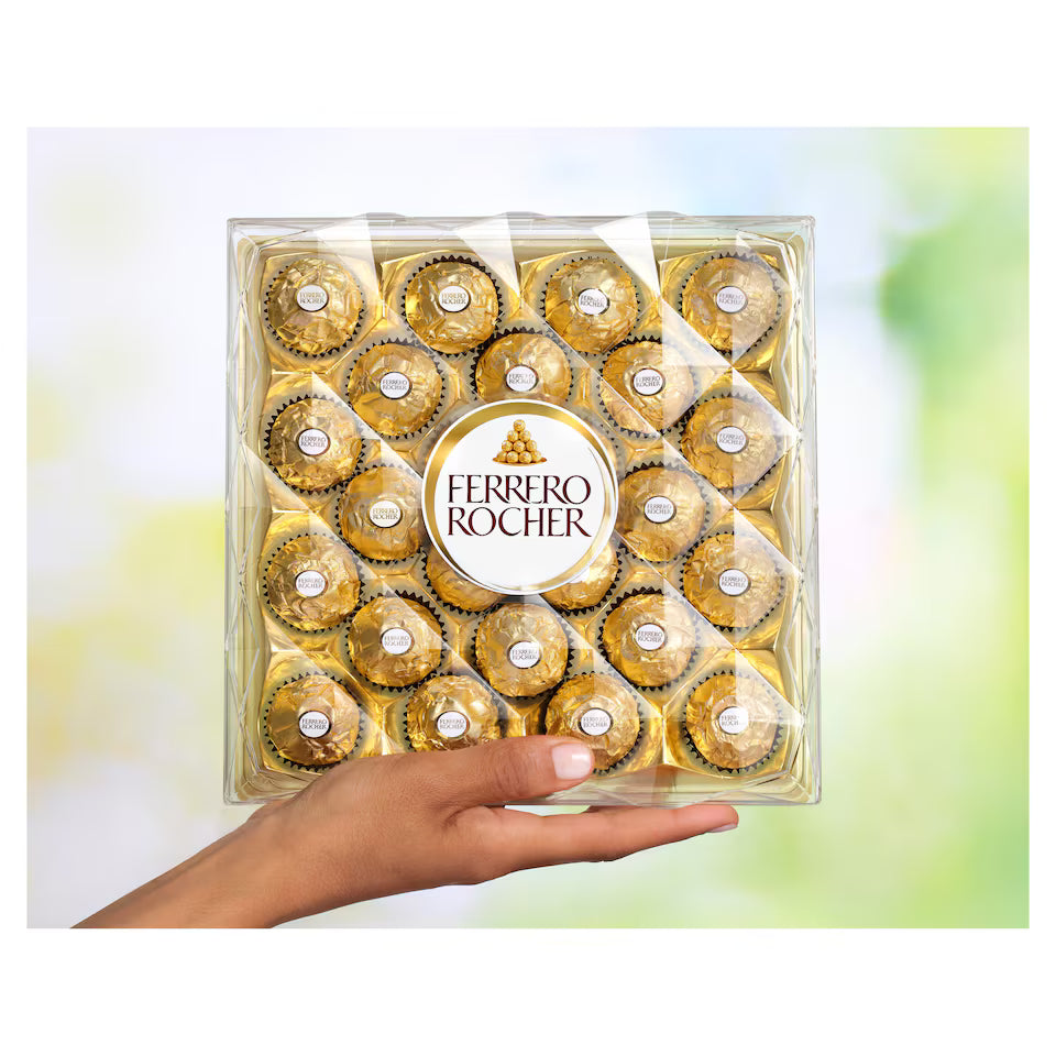 Ferrero Rocher Milk Chocolate Pralines Gift Box 24 Pieces