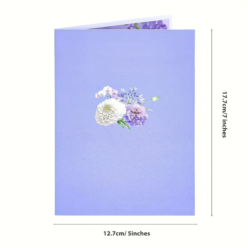 Lavish Flower Bloom 3D Card