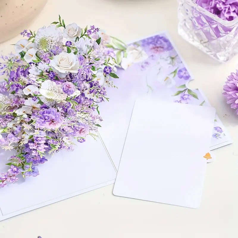 Lavish Flower Bloom 3D Card